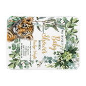 Realistische Tiger Cub Gender Neutral Baby Dusche Magnet (Horizontal)