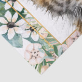 Realistische Tiger Cub Gender Neutral Baby Dusche Seidenpapier (Detail)