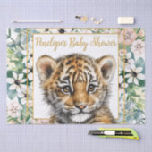 Realistische Tiger Cub Gender Neutral Baby Dusche Seidenpapier (Handwerk)