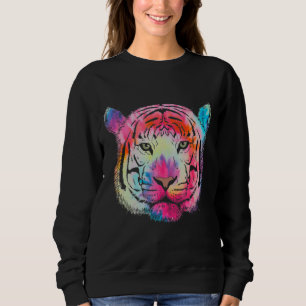 Realistische Tiger Head Skin Paw 15 Sweatshirt