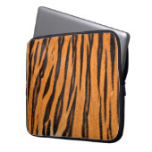Realistische Tigerhautstruktur. Laptopschutzhülle (Vorderseite Links)