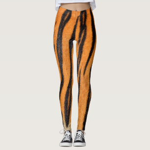 Realistische Tigerhautstruktur. Leggings