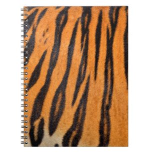 Realistische Tigerhautstruktur. Notizblock