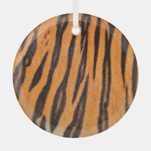 Realistische Tigerhautstruktur. Ornament Aus Glas