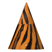 Realistische Tigerhautstruktur. Partyhütchen (Links)