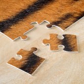 Realistische Tigerhautstruktur. Puzzle (Seite)