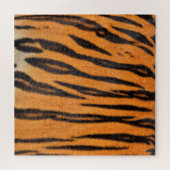 Realistische Tigerhautstruktur. Puzzle (Horizontal)