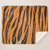 Realistische Tigerhautstruktur. Sherpadecke (Vorderseite (Horizontal))