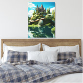 Realistische Topiary Art Natural Surreal Turtle Leinwanddruck (Insitu (Schlafzimmer))