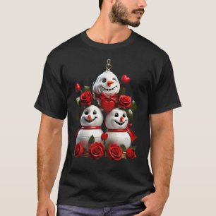 Realistische Weihnachtsglocken .Festliche Rote Ros T-Shirt