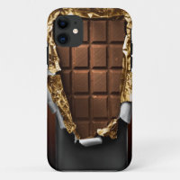 Realistischer ausgepackter Schokoladen-Bar iPhone