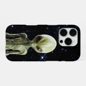 Realistischer Außerirdischer iPhone Hülle (Rückseite (Horizontal))