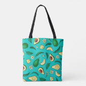 Realistischer Avocado. Nahtloses Muster. Sommer ex Tasche (Rückseite)