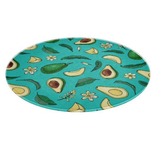 Realistischer Avocado Schneidebrett (Ecke)