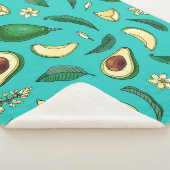 Realistischer Avocado Sherpadecke (3/4)