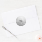 Realistischer Ball | Golf Coach Runder Aufkleber (Umschlag)