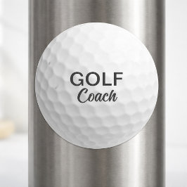 Realistischer Ball | Golf Coach Runder Aufkleber