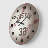 Realistischer Baseball-Befehl fügen Sie Ihren eige Große Wanduhr (Winkel)