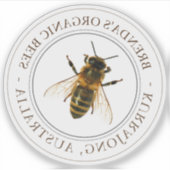 Realistischer Bienentransparenter Autoaufkleber Aufkleber (Vorderseite)