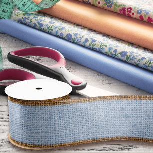 Realistischer Burlap Textur Einfach & Rustic Laven Satinband