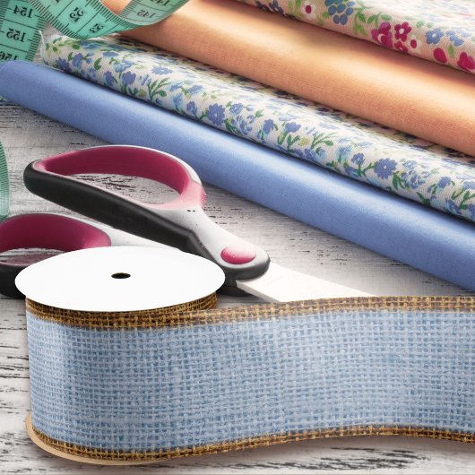 Realistischer Burlap Textur Einfach & Rustic Laven Satinband