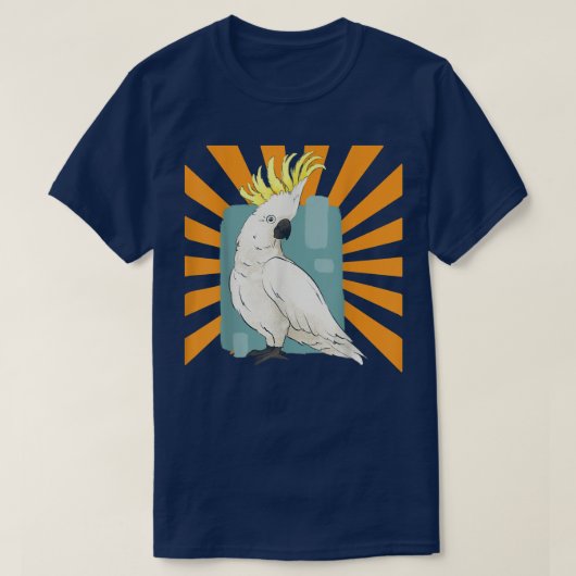 Realistischer Cockatoo Bird T-Shirt (Design vorne)