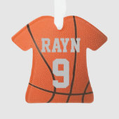 Realistischer cooler Basketball-Individuelle Name  Ornament (Vorderseite)
