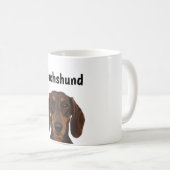 Realistischer Dachshund Full Wrap 11oz Tasse | Cus (VorderseiteRechts)