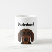 Realistischer Dachshund Full Wrap 11oz Tasse | Cus (Mittel)