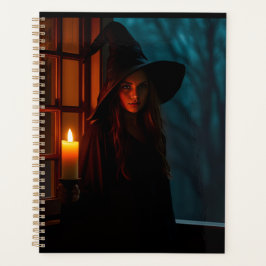 Realistischer Dark Witch Planner | Halloween Gothi Planer