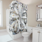 Realistischer Diamant: 3D-Nah-Up Duschvorhang (Beispiel)
