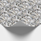 Realistischer Diamant: 3D-Nah-Up Geschenkpapier (Ecke)