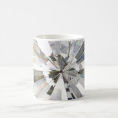 Realistischer Diamant: 3D-Nah-Up Kaffeetasse (Mittel)