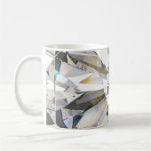 Realistischer Diamant: 3D-Nah-Up Kaffeetasse (Links)