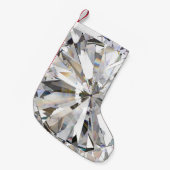 Realistischer Diamant: 3D-Nah-Up Kleiner Weihnachtsstrumpf (Vorderansicht (hängend))