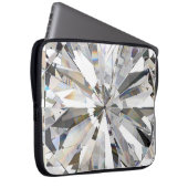 Realistischer Diamant: 3D-Nah-Up Laptopschutzhülle (Vorne Rechts)
