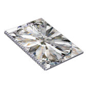 Realistischer Diamant: 3D-Nah-Up Notizblock (Rechte Seite)