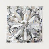 Realistischer Diamant: 3D-Nah-Up Wandteppich (Vorderseite (Horizontal))