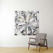 Realistischer Diamant: 3D-Nah-Up Wandteppich (Beispiel (Horizontal))