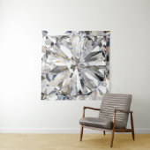 Realistischer Diamant: 3D-Nah-Up Wandteppich (Beispiel)