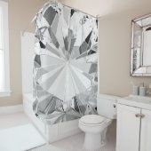 Realistischer Diamant: 3D-Textur Nah-up Duschvorhang (Beispiel)