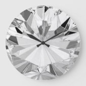 Realistischer Diamant: 3D-Textur Nah-up Große Wanduhr (Vorderseite)