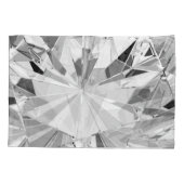 Realistischer Diamant: 3D-Textur Nah-up Kissenbezug (Rückseite)