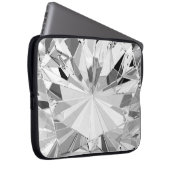 Realistischer Diamant: 3D-Textur Nah-up Laptopschutzhülle (Vorne Rechts)