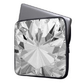 Realistischer Diamant: 3D-Textur Nah-up Laptopschutzhülle (Vorderseite Links)
