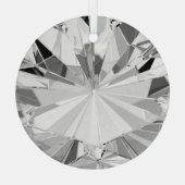 Realistischer Diamant: 3D-Textur Nah-up Ornament Aus Glas (Rückseite)