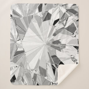 Realistischer Diamant: 3D-Textur Nah-up Sherpadecke