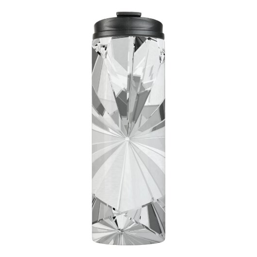 Realistischer Diamant: 3D-Textur Nah-up Thermosbecher (Vorderseite)