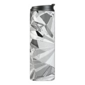 Realistischer Diamant: 3D-Textur Nah-up Thermosbecher (Nach links gedreht)