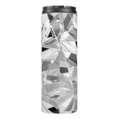 Realistischer Diamant: 3D-Textur Nah-up Thermosbecher (Rückseite)